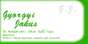 gyorgyi jakus business card